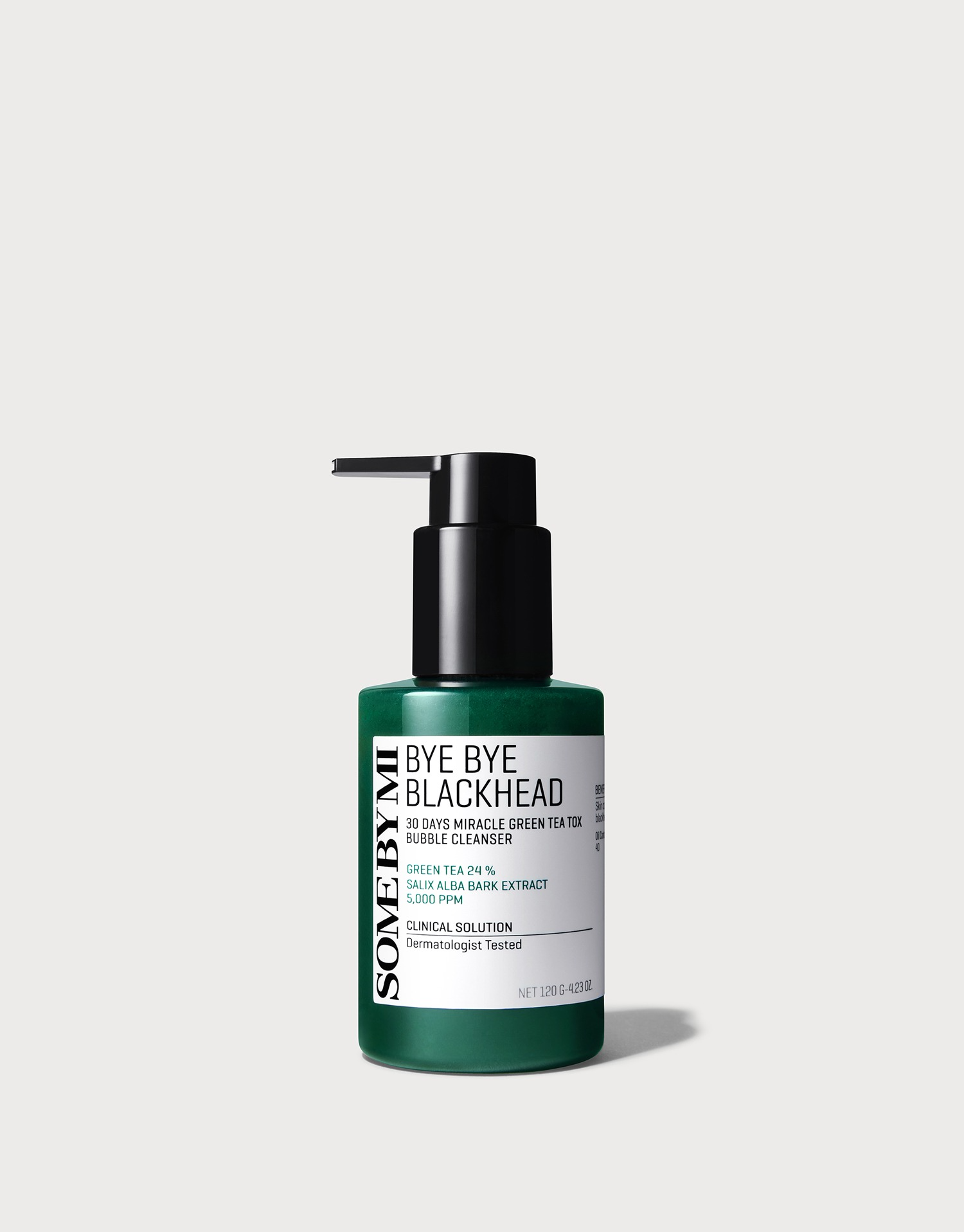 SOME BY MI BYE BYE BLACKHEAD 30 DAYS MIRACLE GREEN TEA TOX BUBBLE CLEANSER [120g]