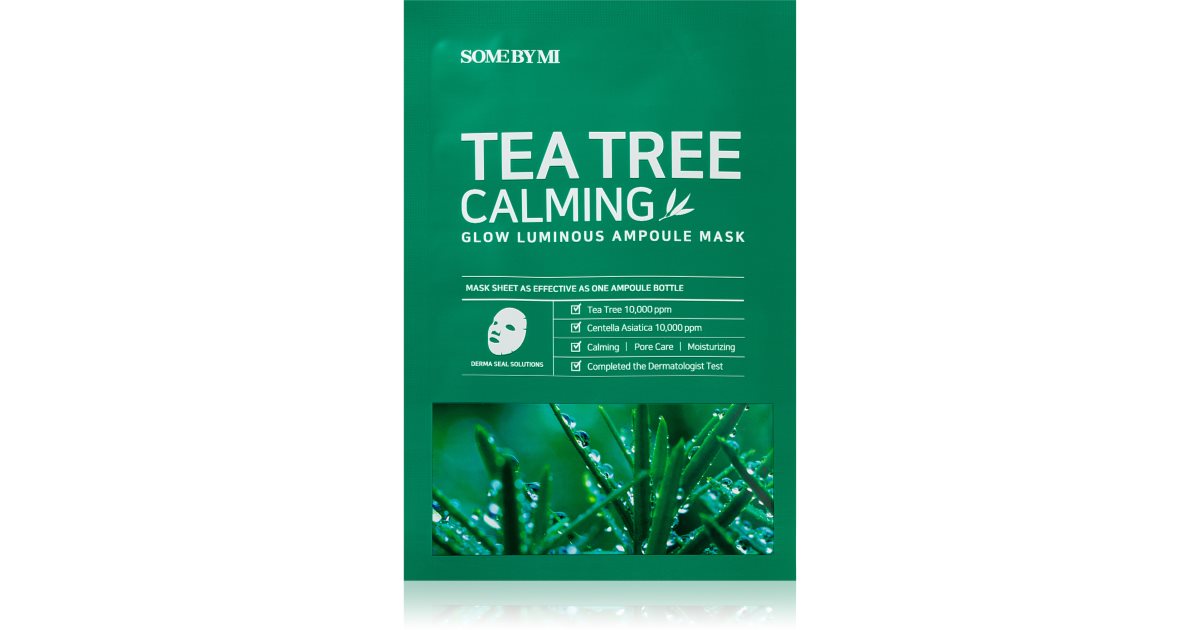 SOME BY MI 30 DAYS TEA TREE CALMING GLOW LUMINOUS AMPOULE MASK [25g]
