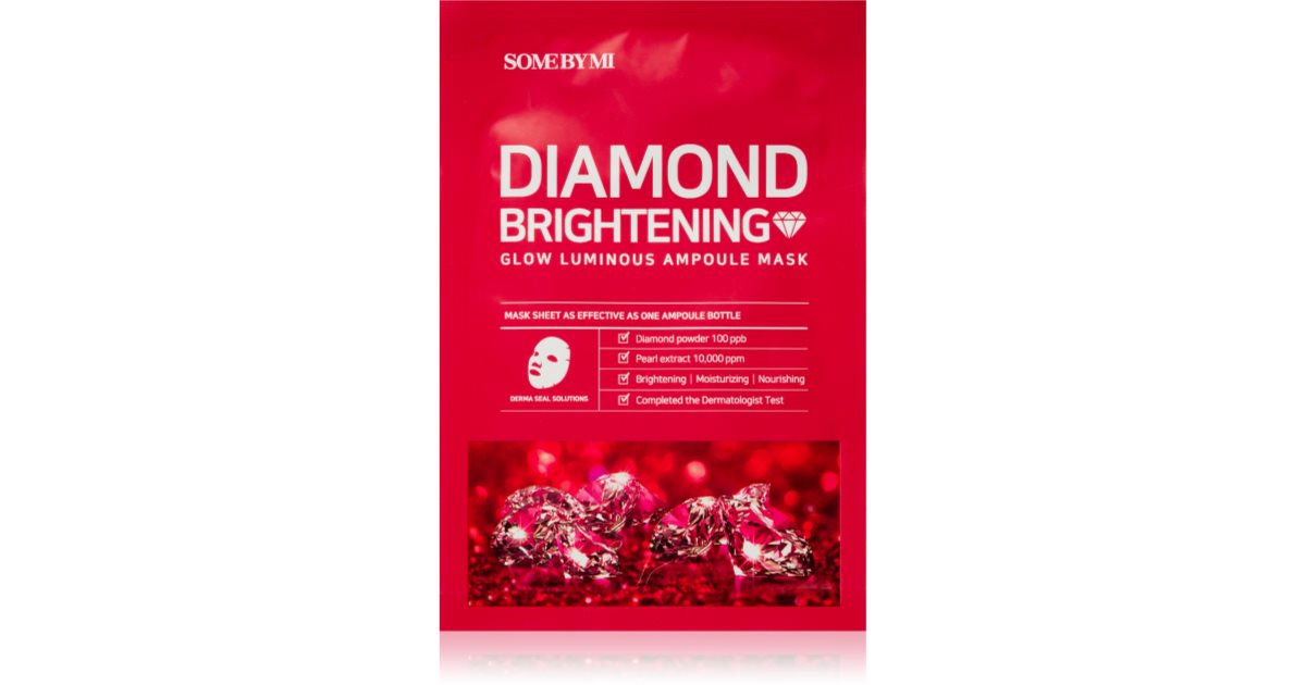 SOME BY MI RED DIAMOND BRIGHTENING GLOW LUMINOUS AMPOULE MASK [25g]