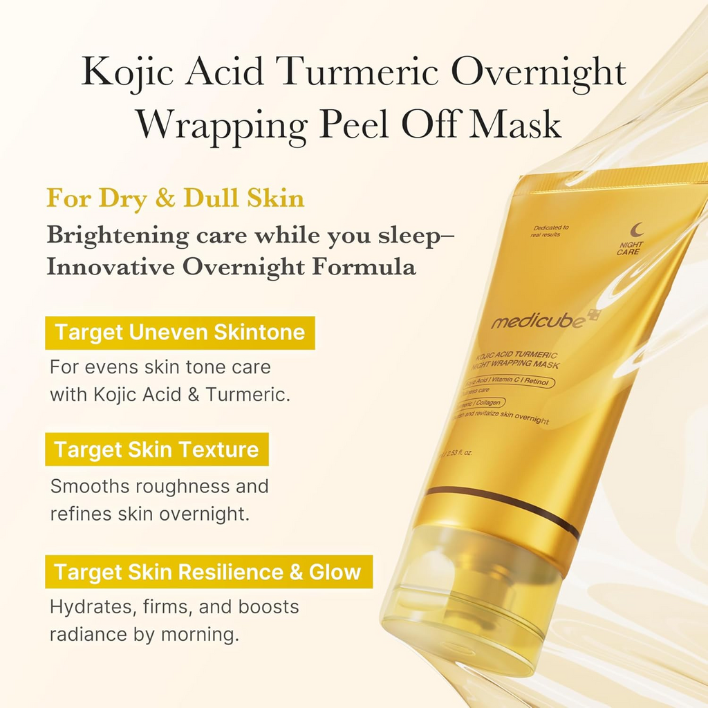 KOJIC ACID TURMERIC NIGHT WRAPPING MASK 75ml