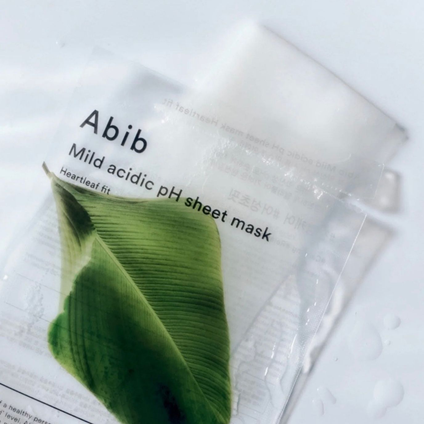 Abib Mild acidic pH sheet mask Heartleaf fit
