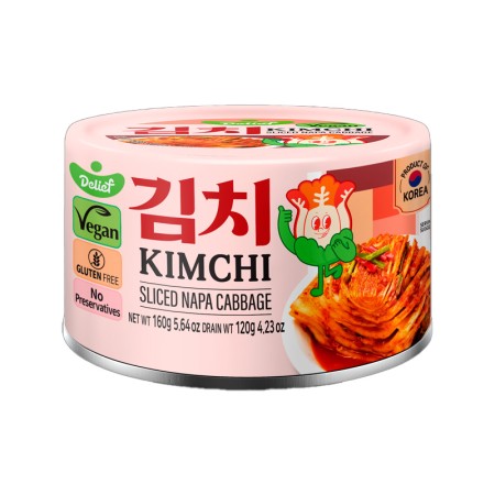 DELIEF Sliced Napa Cabbage Kimchi can 160g x 24