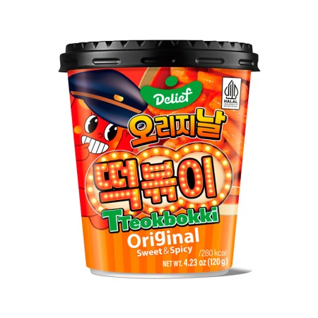DELIEF Tteokbokki Cup Original Sweet & Spicy 120g x 30