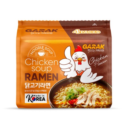 GARAK Chicken Flavor Soup Ramen 121g x 4p x 8