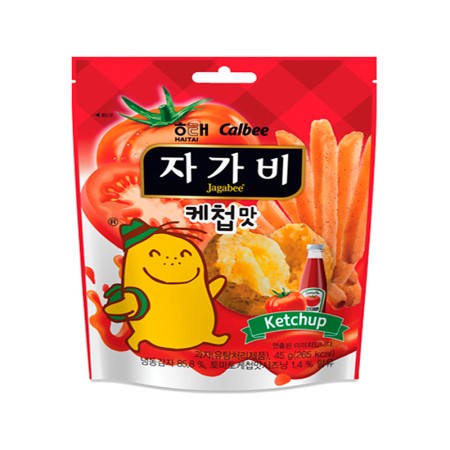 HAITAI JAGABEE POTATO CHIP KETCHUP FLAVOR 45g