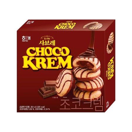 HAITAI SABLE CHOCO KREM 204g