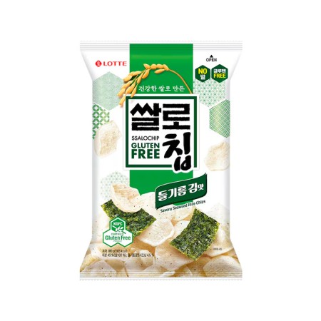 LOTTE SSALOCHIP SAVORY SEAWEED RICE CHIPS 100g