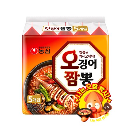 NONGSHIM SQUID JJAMBBONG RAMEN 124g*5
