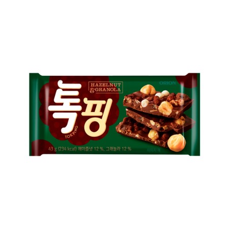 ORION TOPPING CHOCOLATE HAZELNUT & GRANOLA 43g