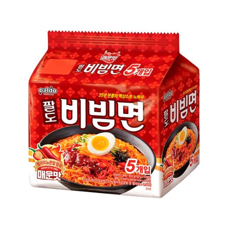PALDO SPICY AND CHEWY COLD NOODLE SPICY 130g*5