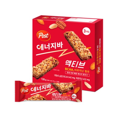 POST ENERGY BAR ACTIVE 135g (45g*3)
